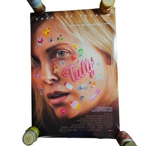 Tully 2018 Original Movie Poster 27x40 Charlize Theron Mackenzie Davis D/S